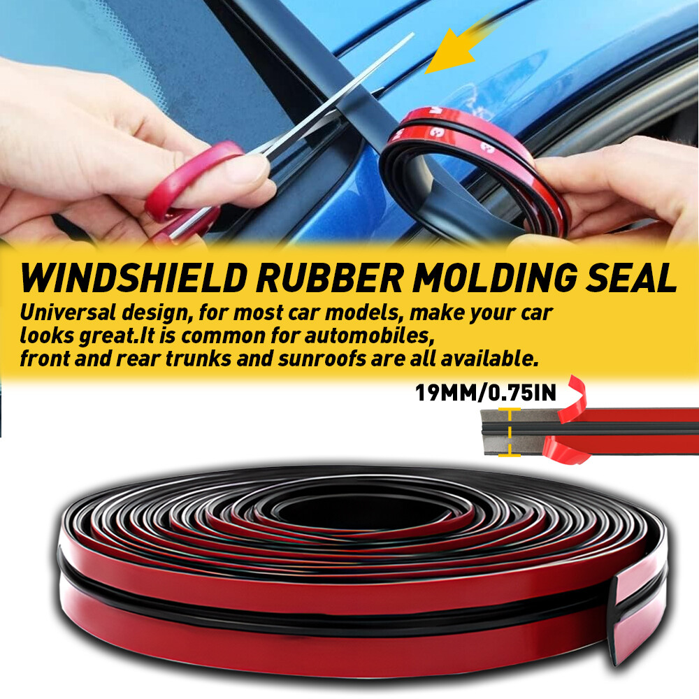 Car 13' Trim Windshield Roof Window Accessories Seal Rubber Seal Strip Moulding