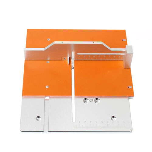 Mini Router Tavolo Inserto Piastra Utensili Lavorazione Legno Banco da Lavoro Seghetto Circolare Flip Cover - Foto 12 di 15
