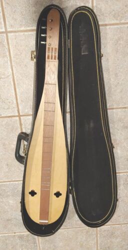 Hondo DC-5 Wooden Acoustic 4 String Dulcimer Instrument Made in Korea w/ Case 