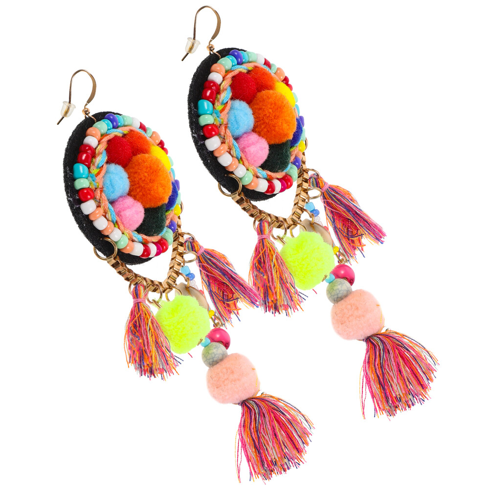 Hoop Earrings Women Dangling Delicate Looking Premium Material Miss-image