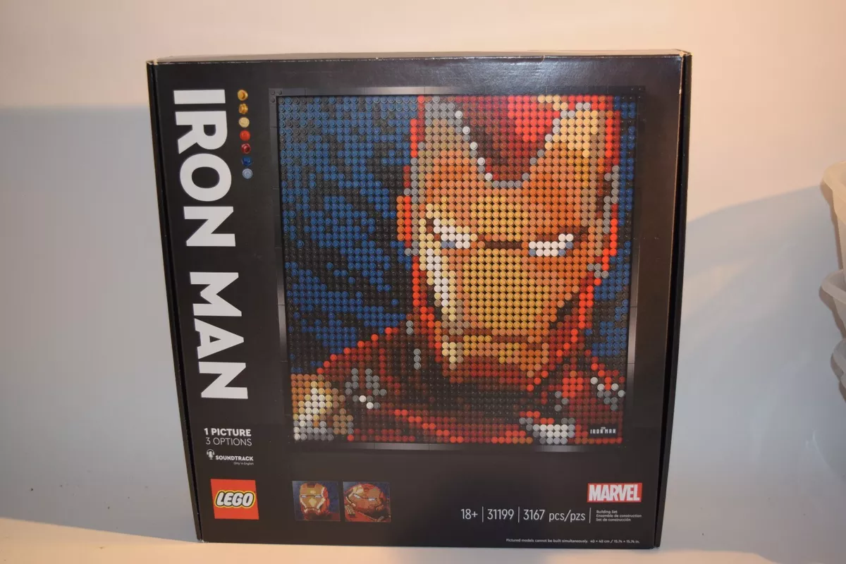 LEGO Mosaic Maker Art Series 31199 Marvel Studios Iron Man New Sealed Set BB9
