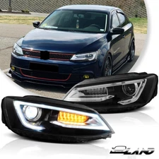 VLAND Projector Headlights For 2011-2018 VW Jetta TSI TDI GLI S,SE,SEL DRL Lamps
