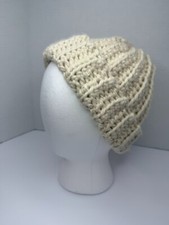 Handmade Crochet Beanie   Beige Color, Cozy Gift, Unisex, Soft  Stretchy