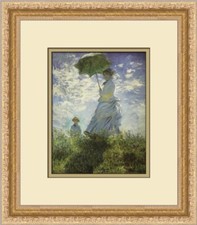 Claude Monet Woman with a Parasol Custom Framed Print