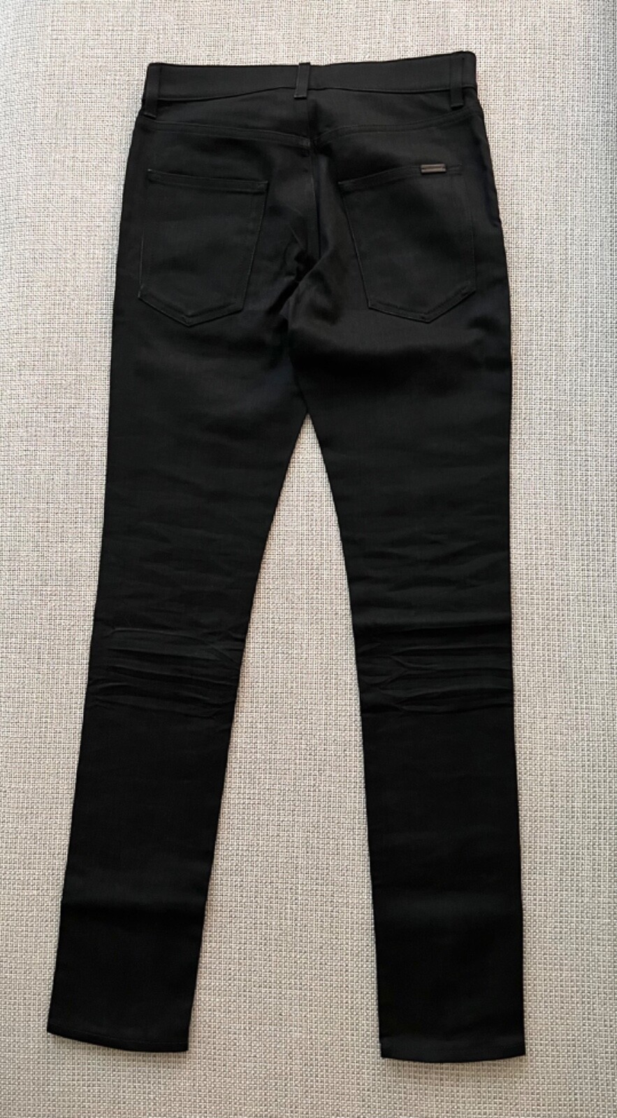 Jeans Saint Laurent uomo nero 28 x 33 modello: D02 M SK LW nuovo con etichette vita bassa