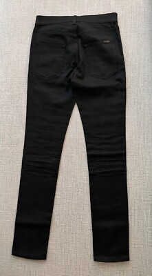 Saint Laurent D02 M/SK-LW ブラックスキニー28 Saint Laurent Men's Black Jeans 28 x 33 Model: D02 M/SK-LW New w