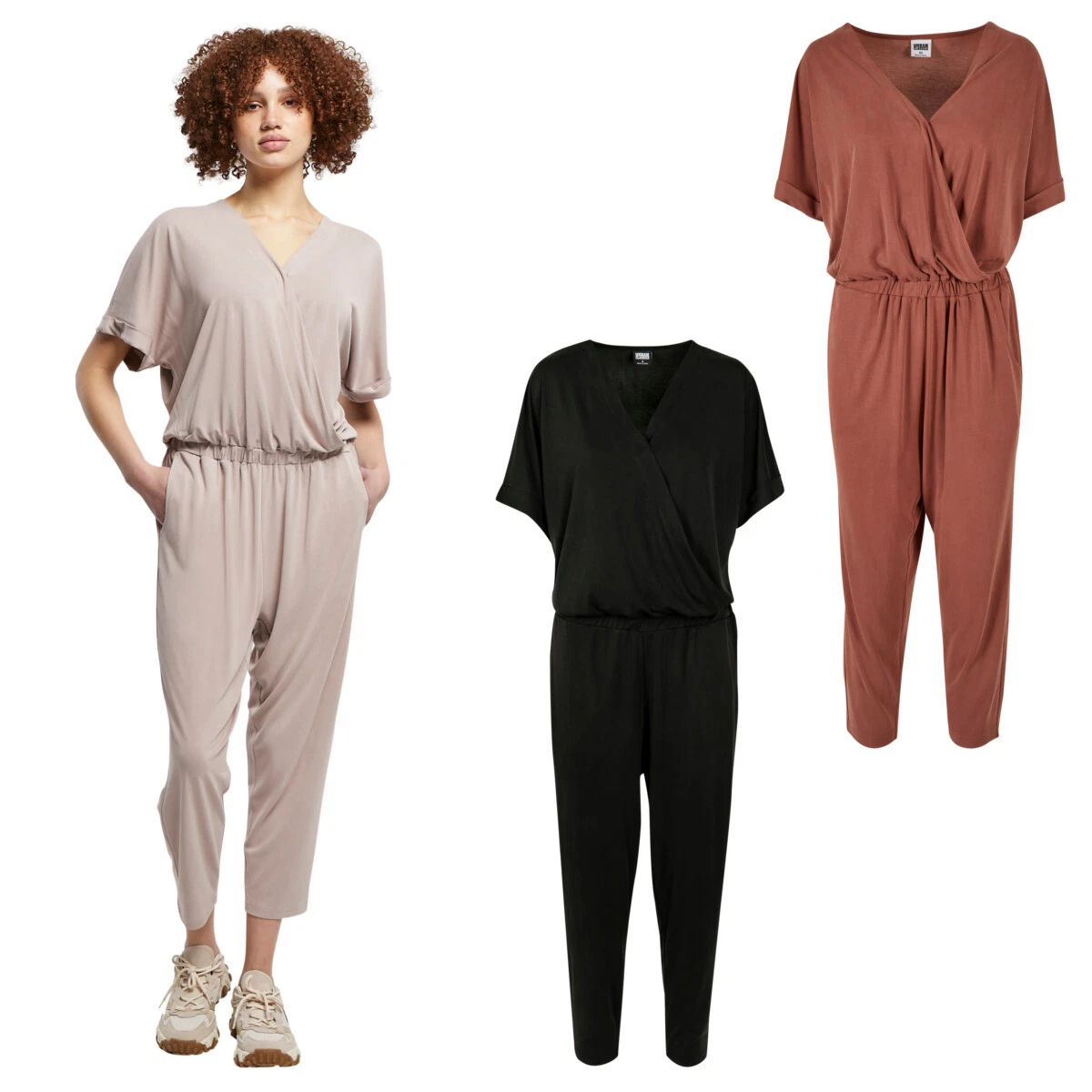 UrbanClassics ladies jumpsuit modal polyester one piece jersey woman ladies New