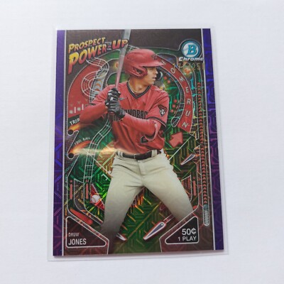2024 Bowman Chrome Mega Prospect Power-Up Druw Jones #PP-4 Mojo Purple /250