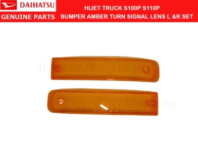 DAIHATSU HIJET S100P S110P BUMPER TURN SIGNAL LENS L & R SET AMBER