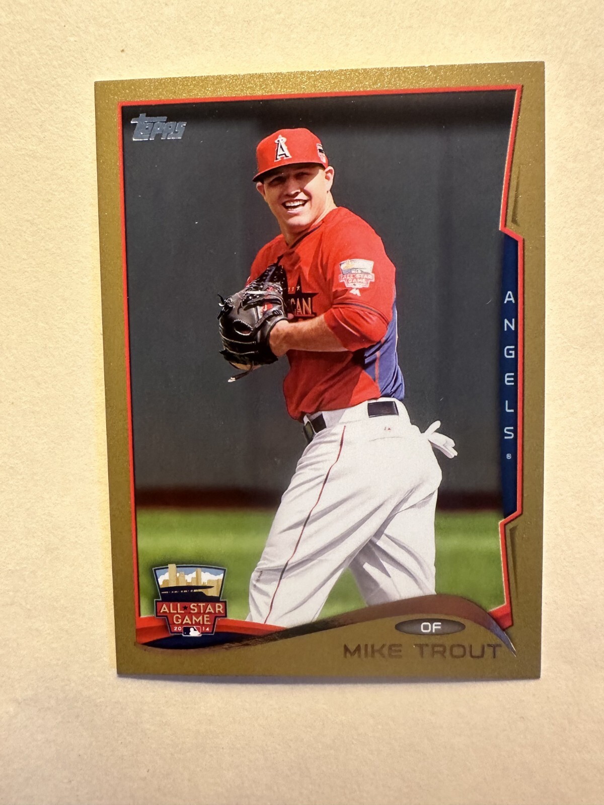 2014 Topps Update #US-54 Mike Trout Gold #/2014