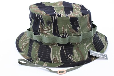 Vietnam Tiger Stripe Rip Stop Jungle Hat Made In USA | eBay