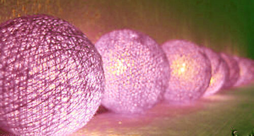 30 Violet Purple Ball Fairy LED Light Party Room Bedroom Night Event Decoration - Picture 4 of 4