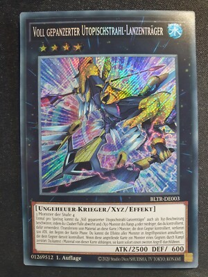 Yu-Gi-Oh! BLTR-DE003 Voll gepanzerter Utopiastrahl-Lanzenträg Secret Rare NM 1st