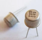 Pair Motorola 2N3439 NPN 450V 1A TO39 NEW NOS