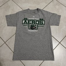 Houston Aeros Shirt Mens S American Hockey League AHL Graphic Print Spell Out