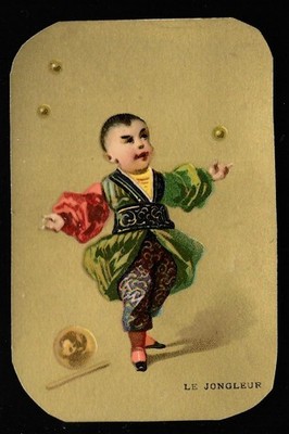 Le Jongleur - Cirque Spectacle - Chromo - Trade Card