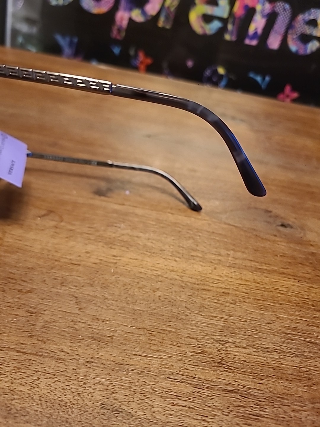 Versace Eyeglasses, Frames Only, Mod 1227 1001 Polished Silver, 55-17-145, Italy thumbnail 3