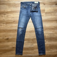 Diesel Sleenker-X Jeans Men 30x32 Blue Slim Skinny Stretch Dark Wash Punk 0095X
