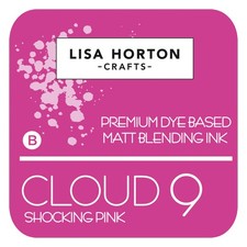 Lisa Horton Crafts Cloud 9 Dye Based Matte Blending Ink Pad-Shocking Pink