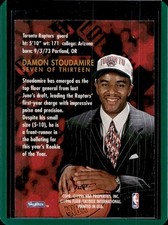 Damon Stoudamire Basketball 1995-96 Season Sports Trading Damon Stoudamire Basketball 1995-96 Season Sports Trading