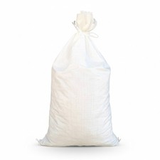 Sandbags - 25 White 18" x 30" - Sandbag Sand Bags Bag Poly by Sandbaggy