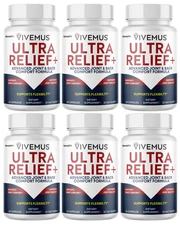 Vivemus Ultra Relief+ Joint & Back Comfort Support Formula Supplement 6 Bottles