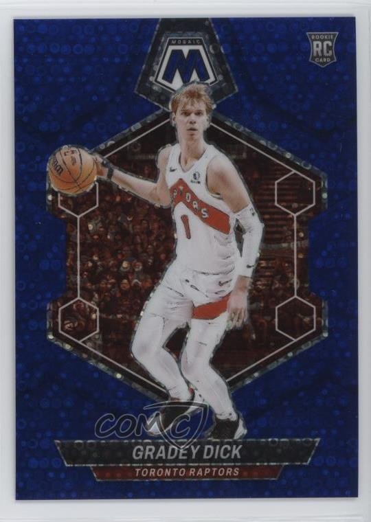 2023-24 Panini Mosaic Rookies Fast Break Blue Prizm 63/85 Gradey Dick #239 14cm
