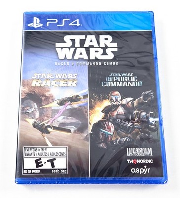 STAR WARS RACER & COMMANDO COMBO NEW SEALED 2021 Authentic Playstation 4 PS4