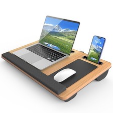 HETTHI Laptop Lap Desk, Portable Large Laptop Desk for Bed, Up to 17 in Lap T...
