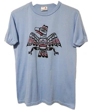 M/L Vtg 90s Raven Haida Totem Art Pacific Northwest Skate Punk Grunge T-Shirt
