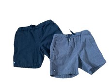 Micros Brand Elastic Waisted Drawstring Black And Gray Shorts Boys Size 6