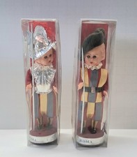 Vintage Vatican Roman Guard Doll Plastic & Cloth 4.5" 1950’s Open Close Eye 
