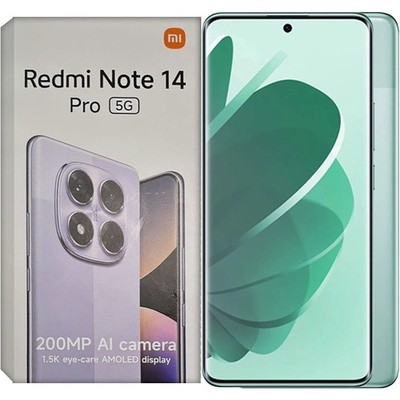 Xiaomi Redmi Note 14 Pro 5G Coral Green 256GB + 12GB Dual-SIM entsperrt NEU