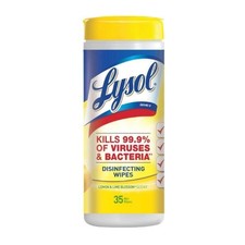 Lysol Disinfectant Wipes, For Disinfecting, lemon and lime blossom, 35ct, 1 pack
