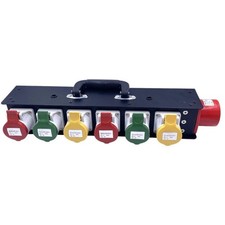 High Quality 32A 5P 6X16A Portable Outdoor Power Distribution Box for stage