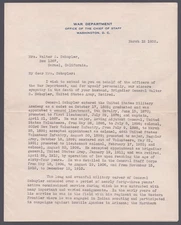 DOUGLAS MACARTHUR - TYPED LETTER SIGNED 03/12/1932