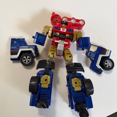Hasbro Transformers Energon Ironhide Prime Action Figure Red Blue Autobot