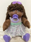 Vintage 1990 First Edition Cabbage Patch Kids AA Black Girl Doll with Pacifier