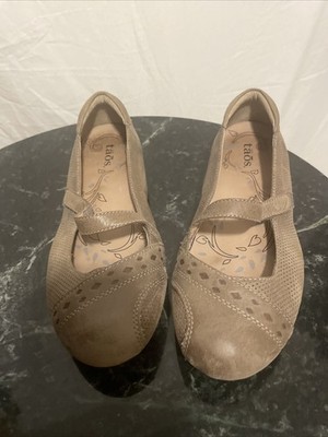 Taos Step It Up/Scamp Women's Mary Jane Comfort Shoe Size 8M Brown Leather