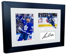 12x8 William Nylander Maple Leafs NHL Autograph Signed Photo Frame Hockey Triple