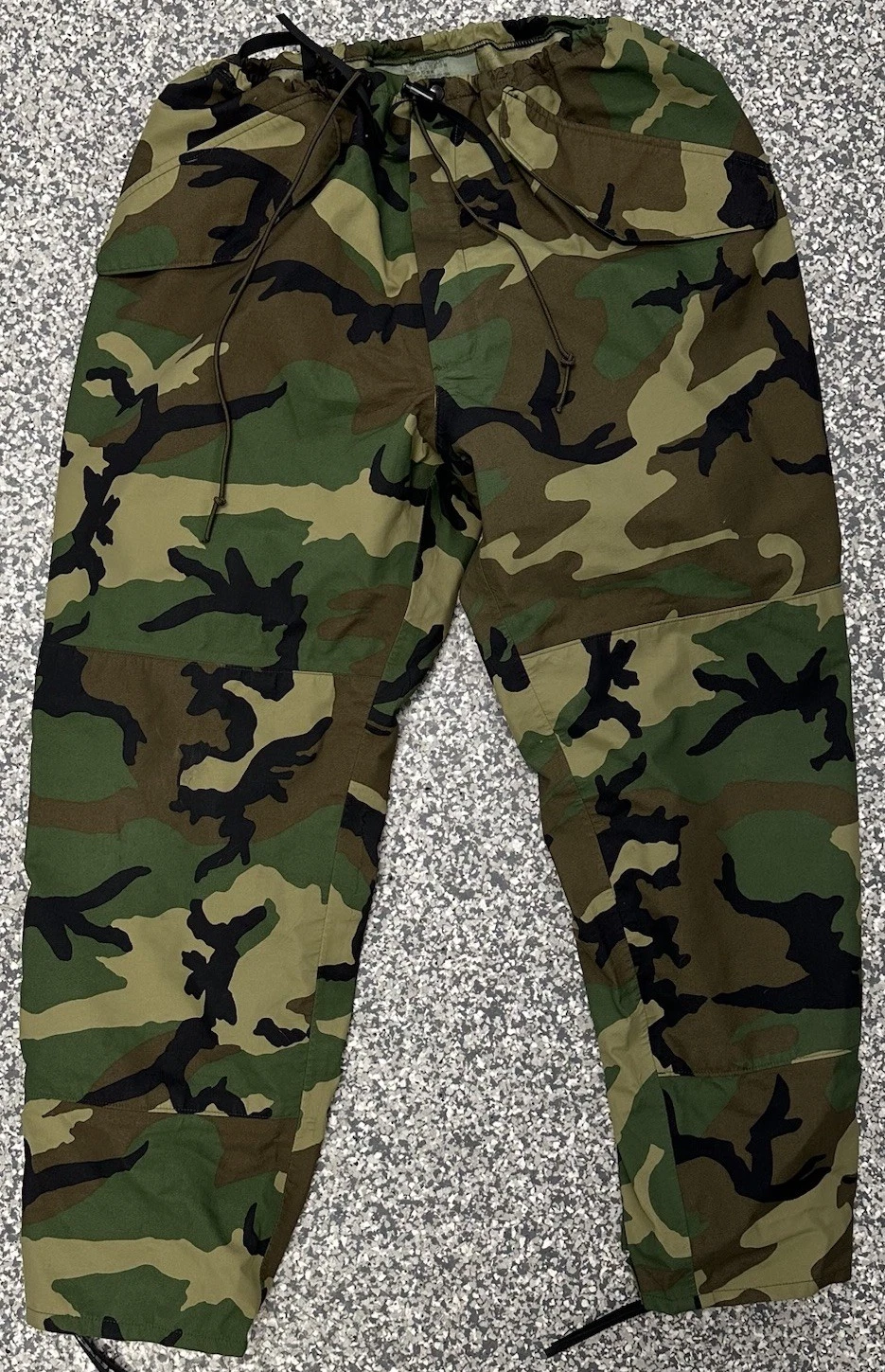 US Military ECWCS Gore Tex Camo Pants Large Regular Woodland Cold Weather Gen 1