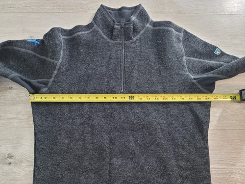 Kuhl Thor 1/4 Zip Sweater Pullover Men's S Gotham Black Thermokore Fleece Jacket - 第 11/13 張圖片