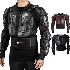 Motorcycle Full Body Armor Jacket Spine Chest Protection Cycling Gear Protector