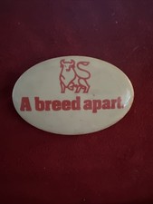 VTG Oval PINBACK CERT Hereford Beef A Breed Apart