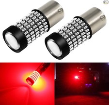 1156 LED Red Brake Stop Light Bulbs 2800 Lumens Super Bright 3014 1 Color: Red