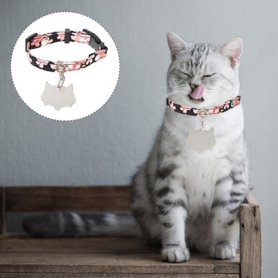 Bedrucktes Hundehalsband Hundekragen Tags Kleine Hundehörszubehör