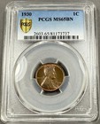 1930 Lincoln Wheat Cent Penny 1c - PCGS MS65BN — photo 2