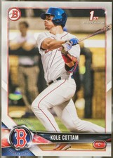 2018 Bowman Draft #BD-69 Kole Cottam Baseball NM