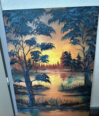 Hand-painted oil painting on canvas