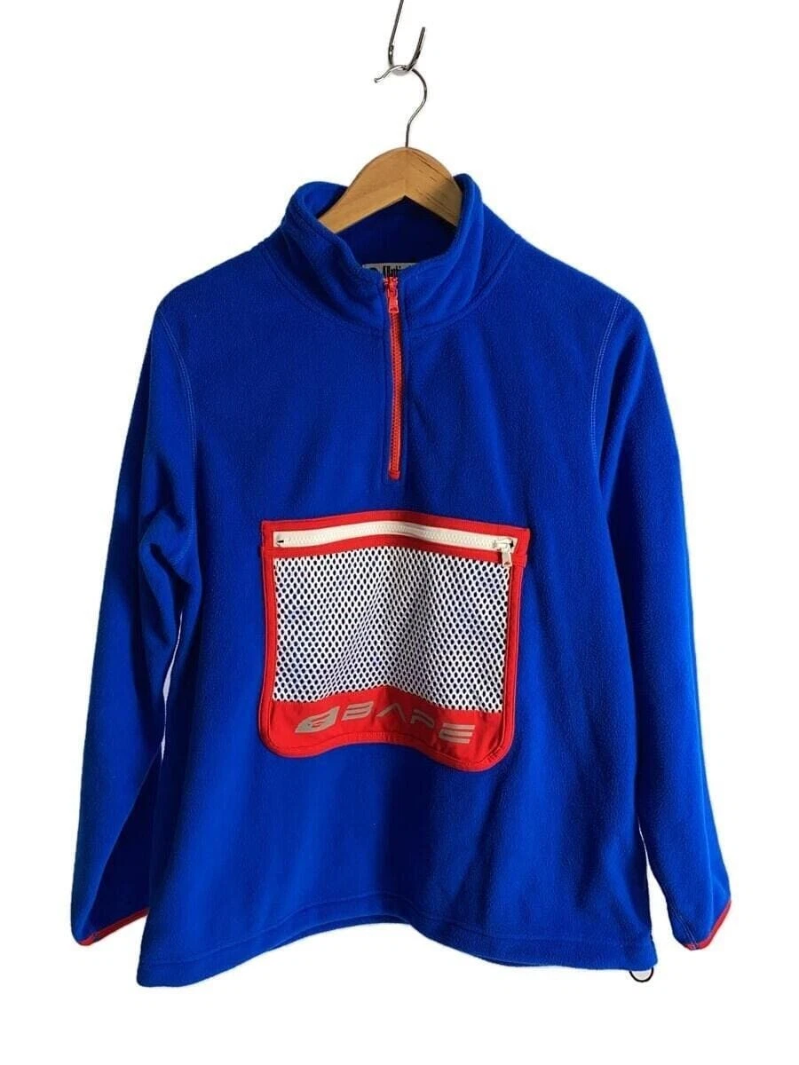 A BATHING APE (BAPE) Giacca pile A BATHING APE blu M usata